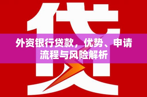 兴国外资银行贷款，优势、申请流程与风险解析